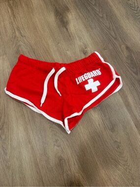 Lifeguard Red Women's Active Shorts
